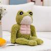 35cm Creative Strong Frog Plush Toy Stuffed Animal Kawaii Soft Muscle Frog Doll Cute Plushies Christmas Gift for Child Kids