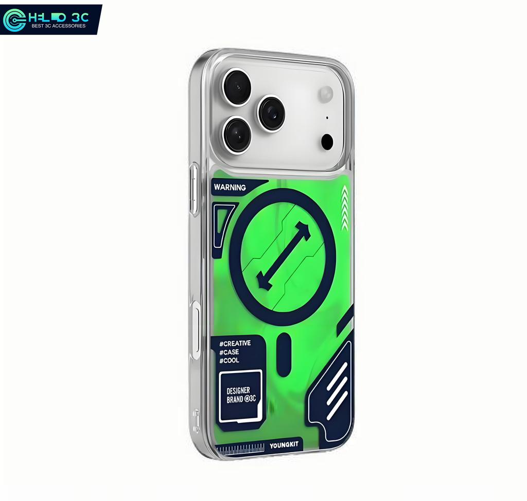 Shining In Dark Youngkit Quicksand Magnetic Case Compatible with Iphone 17/16 Shockproof for Iphone 16 Pro Max Case for Iphone 17 Pro Max Case