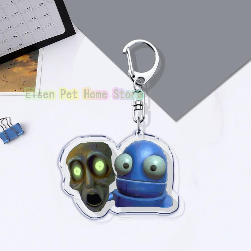 Funny Horrible Game R.E.P.O Keyrings for Accessories Bag Key Chain Ring Jewelry Fans Gifts Horror Keychain Llaveros