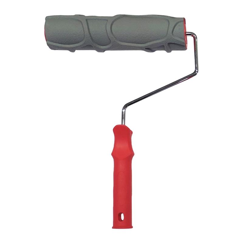 Household DIY Paint Roller Embossing Stencils Art Brush Construction Tool Brick Roller for Wall Paint Texture Rolling Flower