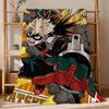 Cool Anime K-Katsuki B-Bakugo Fanart Flannel Soft Warm Plush Blanket Sofa Living Room Pet Hogar Bedroom Gift Home Car Portable
