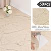 NINETAI Peel And Stick Floor Tile, 50pcs Vinyl Plank Wood Grain Look 11.81in*11.81in/48 Sq.Ft, Kitchen Mats For Floor