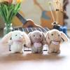 Adorable Plush Bunny Keychain Cute Soft Bag Charm Stuffed Animal Toy For Kids