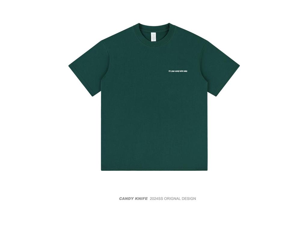Unisex American Classic Letter Print Loose-Fit Short Sleeve T-Shirt (2024)