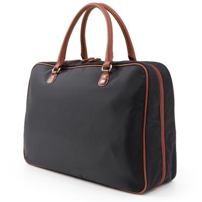 Kyoto Kimono Yuzen Large Kimono Carrying Bag, Perfect for Coming-of-Age Ceremonies, Women's, Black, Large Capacity (Black X Camel)