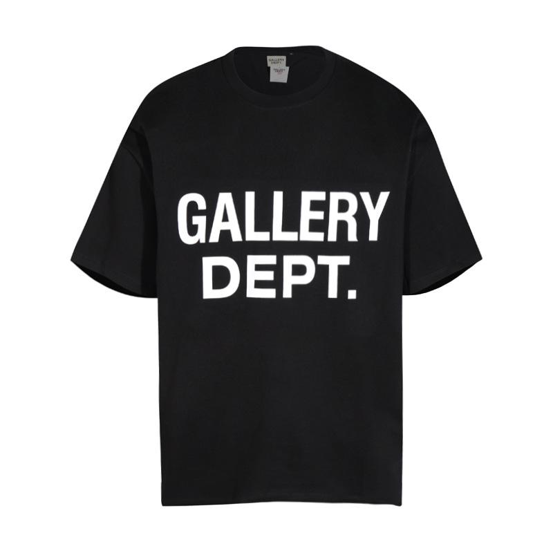 Cross-border European and American Trendy Brand Gallery Dept Classic Letter Logo Short-sleeve T-shirt for Men and Women, American High Street Short