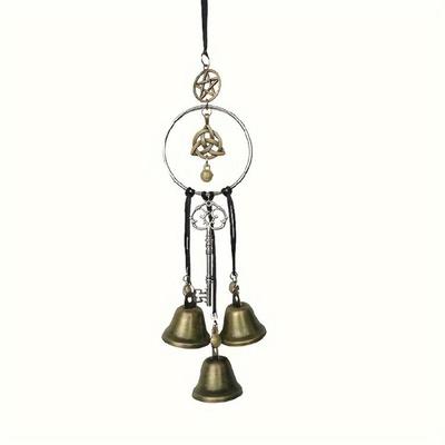 Wiccan Bells Wind Chimes Witch Wind Chimes Door Hangers Hanging Witch Bells Protections Witchcraft Decors Home Decors