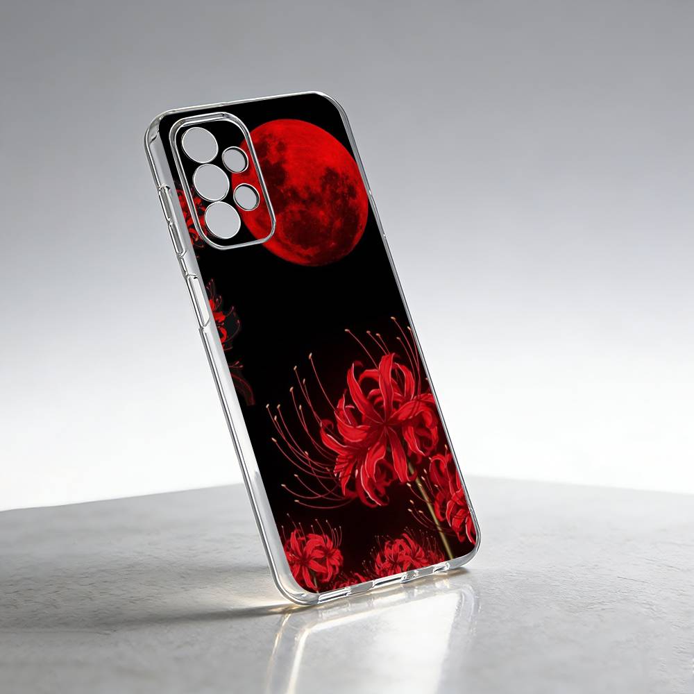 Ghoul R-Red Spider Lily Tokyo-o Phone Case For Samsung S25,S24,S21,S22,S23,S30,Ultra,S20,Plus,Fe Transparent Cover