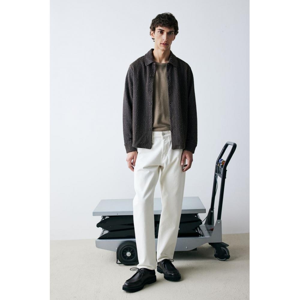 H M Jersey sHirt Regular Fit Dark Grey