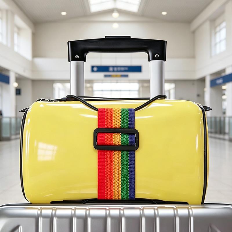 Gepäckgurt für Gepäckbox, Koffer, Gepäckband für Reisen und Geschäftsreisen, Handgehaltenes Paketbinde- und Fixier-Gummiband