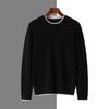 2025 Autumn/Winter Casual Men's Loose Knit Sweater with Round Neck
