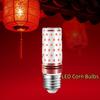 Red Color E14/ E27 Corn Lights Energy Saving High Brightness LED Corn Bulbs Replace No Flicker Small Screw Lamp Living Room