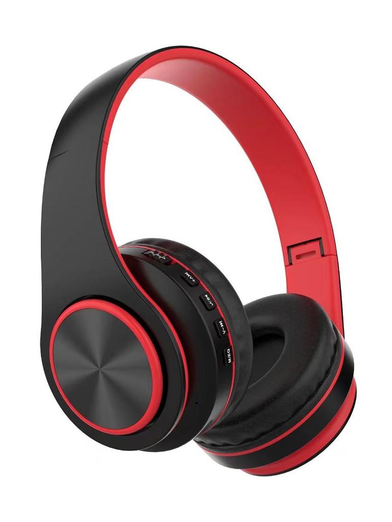 New Bluetooth Over-Ear Headset: Foldable, Rotating Design with Soft Large Earcups