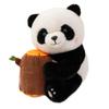 Cute Holding Panda Bamboo And Stump Plush Toy For Birthdays Collectors And