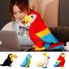 Colorful Parrot Plush Toy Pillow Wholesale Gift With Logo Cartoon Animal Decorative Ornament 25cm 0.2kg