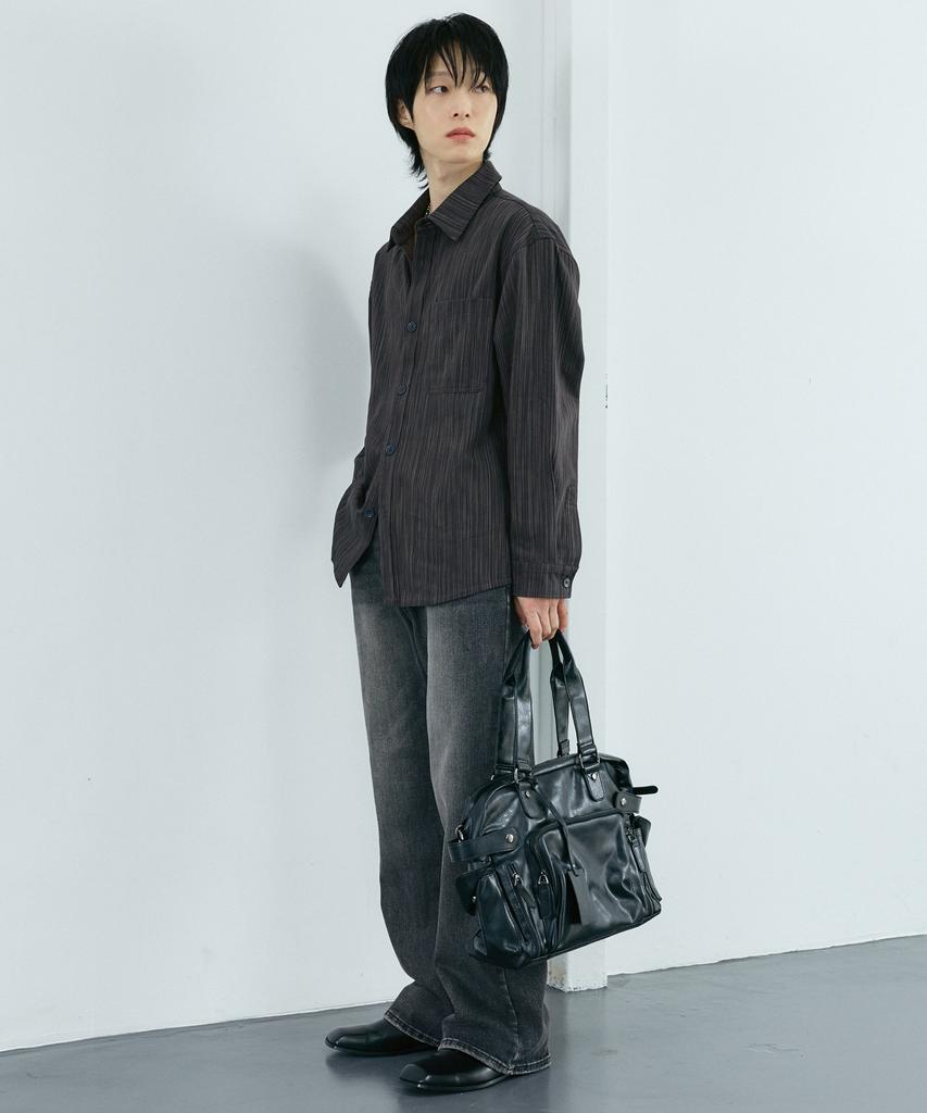 Dwse Multi-Pocket Leather Tote Bag