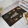 Feline Portraits Gallery Pattern Rug Floor Mat for Living Room or Bedroom Soft and Comfortable Carpet a Gift for Birthday and Holiday.