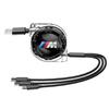 XZFG7 Car Fast Charging Micro USB Type-C 3-in-1 Data Cable For BMW X1 X2 X3 X5 X4 X6 X7 G30 G20 G32 G11 G12 F40 F30 F20 F10 F34 F07