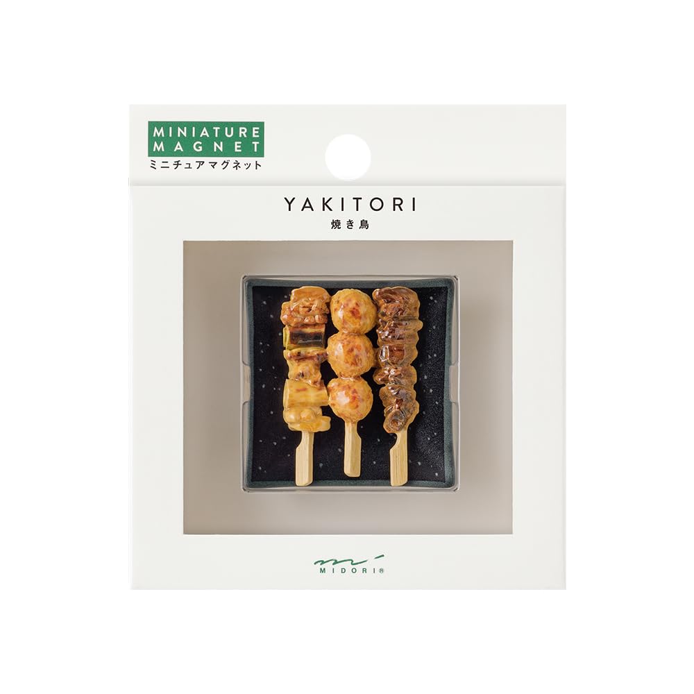 Midori 1 Yakitori 43409006 Magnet, piece, (grilled chicken) pattern,
