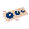 Educational Wooden Pegboard Puzzle Set for Shape Recognition And Sorting