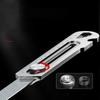 Coltello multiuso 6 in 1 in acciaio inossidabile, cancelleria per ufficio, tagliatutto multiuso, apribottiglie, apri barattoli, righello a vite, per la casa