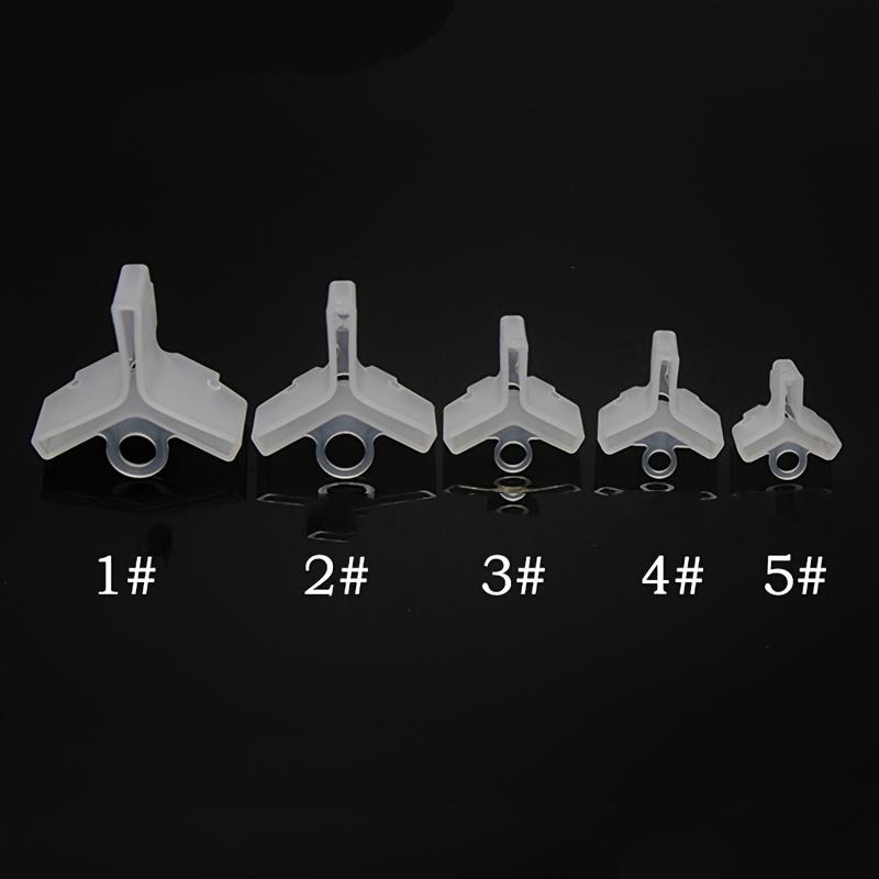 

50pcs White Green Treble Hook Protector Covers Set with Slots Sleeves for Tangle-Free Safe Fishing Tackle Storage Organizer 1-5# 260319 1# белый