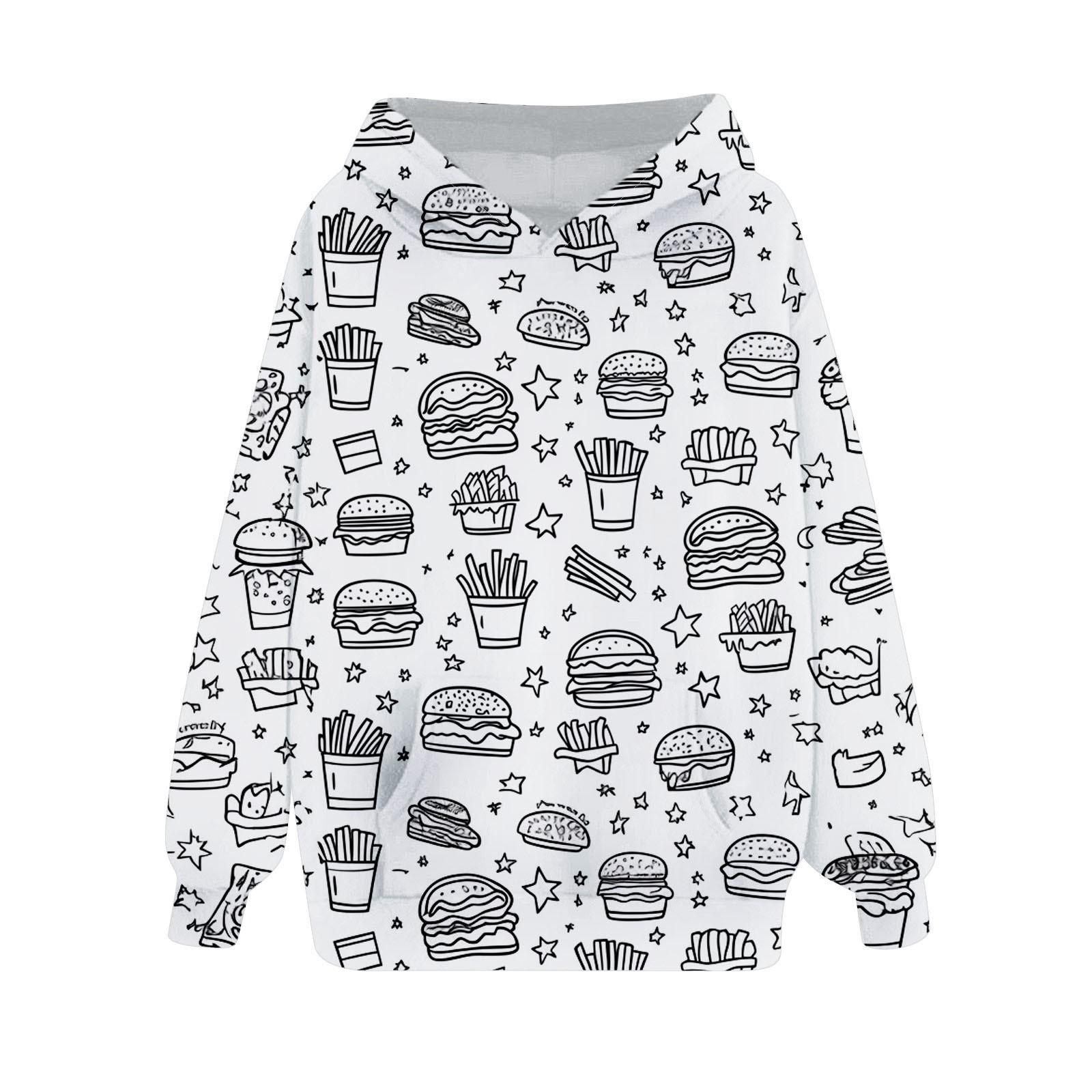 

Толстовки своими руками свободные рождественские принты спортивная рубашка с капюшоном модная спортивная рубашка 90 белый