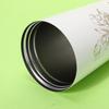 Stainless Steel Insulated Travel Mug With Handle Rope Straw 500ml Vacuum Thermos Office Outdoor Commute