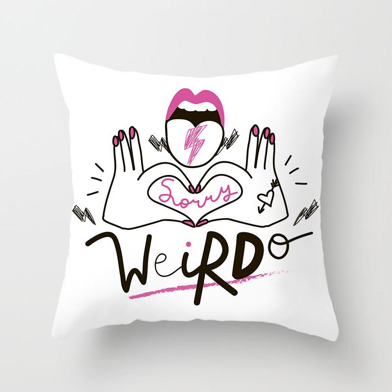 Kissenbezug mit rosa Leopardenmuster für Zuhause, Sofa oder Büro