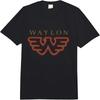 Waylon Jennings - Official Merchandise -  Logo  Adult Heavyweight T-Shirt