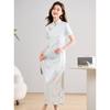 ORIGIN Neues Chinesisches Stil Gedrucktes Langes Kleid