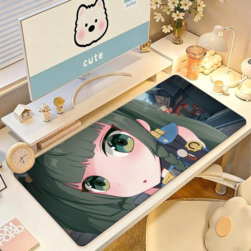 Anime Qingyi Mouse Pad NonSlip Gaming Desk Mat Laptop Keyboard Tray Office Pc Rubber Zenless Zone Zero Gamer Black