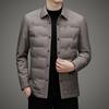 Men's Warm Winter Lightweight Business Casual Jacket with Shirt Collar