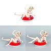 Lycoris Recoil Nishikigi Chisato Pvc Anime Figure With Sitting Pose And Swim Ring For Collectors