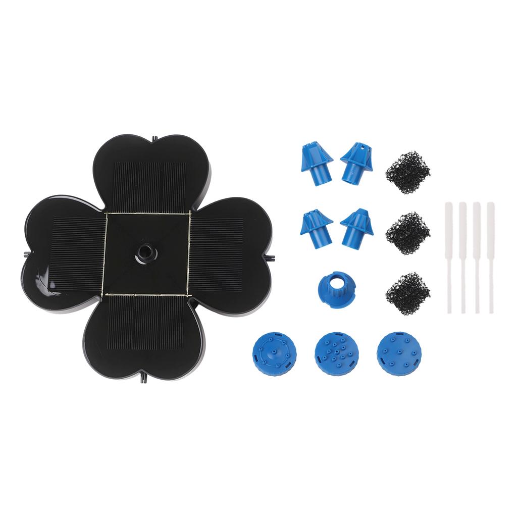 Garden Decoration Floating Fountain Decorative Garden Water Pump 8 Interchangeable Nozzles Built-in Filter System
