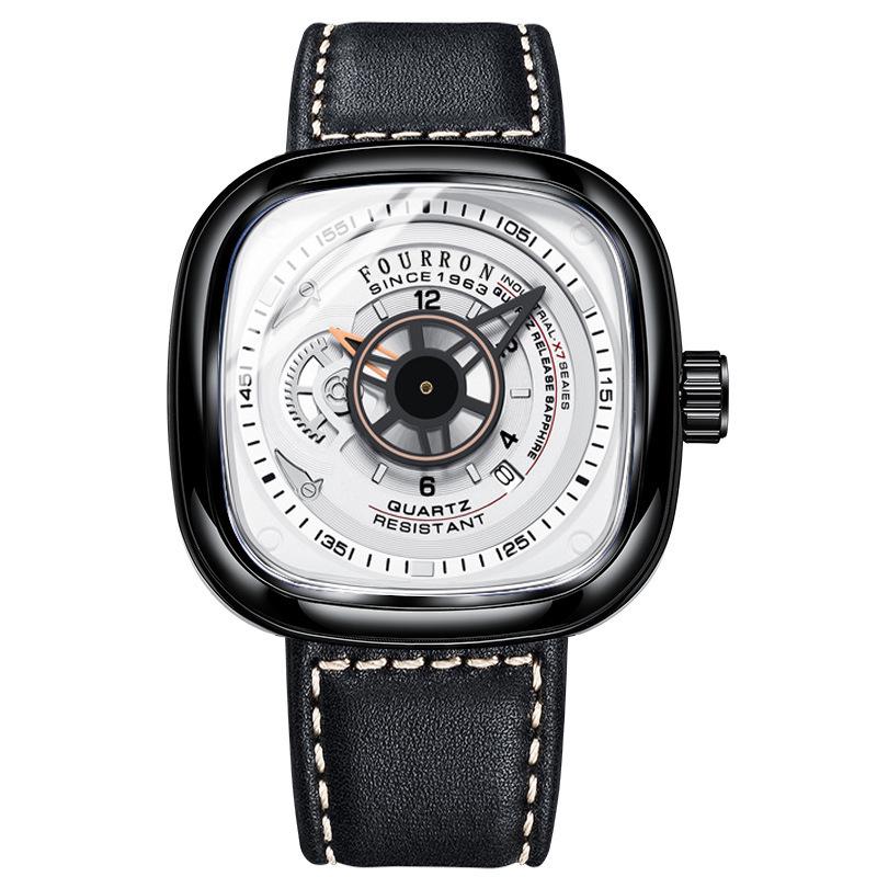 Brand Men's Waterproof Calendar Watch with Bold Dial, Trending In Live Broadcasts