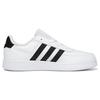 Adidas Breaknet 2.0 Leather Casual Kids Non-Slip Shock Absorbing Durable Low-Top Skate Shoes Unisex Sneakers Black White HP8956