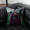 RRhaenyra Targaryen Kissen Schlag Fantasie Kissenbezug Kissenhülle Anti-Milben Unsichtbarer Reißverschluss seidiger Plüsch Kissen