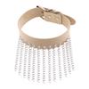 Hip Hop Non Mainstream Punk Leather Men Women Collar Personality Metal Tassel Necklace Clavicle Chain