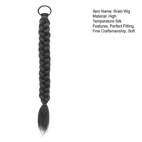 1 Paar Damen-Perücke, leicht zu temperierende Seide, natürliches Make-up, bequemes Werkzeug, hohe süße Doppel-Pferdeschwänze