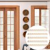 12 buc. Furnir de lemn decorativ spiralat pentru casă, cu margine spiralată, pentru fereastră, ușă, plat 2D, potrivit pentru ocazii de ziua de naștere, 20 cm