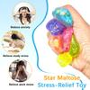 Star Shaped Slow Rebound Stress Relief Balls Soft Squishy Sensory Toys for Adults and Kids Durable Material for Hand Exercise and Anxiety Relief