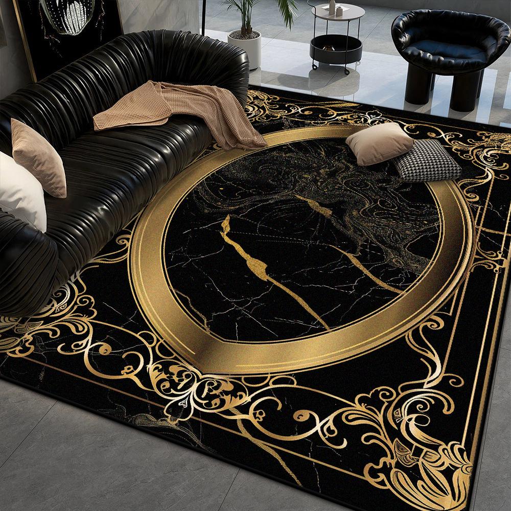 Marble Style Big Size Antiskid Carpet Living Room Soft Machine Washable Bedroom Decoration Rug Easy Cleaning Coffee Tables Mat