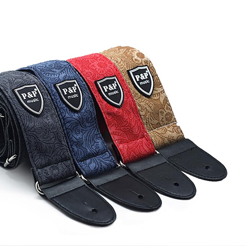 Regulowany Pasek do Gitary Poszerzany Pogrubiony Paski do Gitary Elektrycznej Basowej