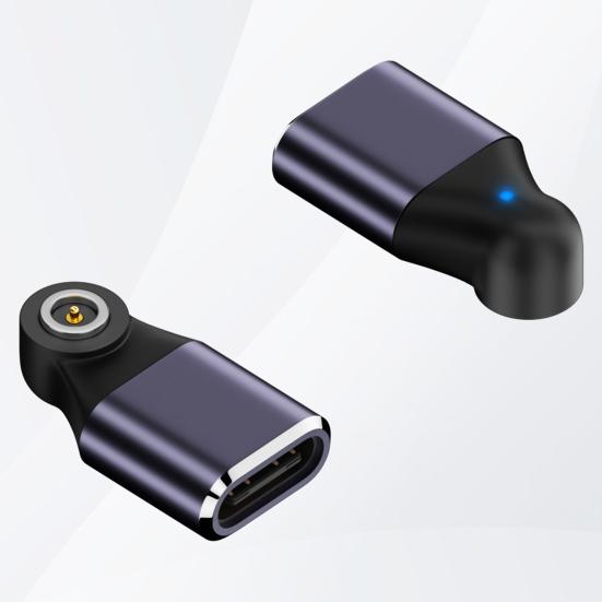 Smart Ring Charger Adapter Aluminum Alloy N52 Magnetic Type-C Female Smart Ring Charging Converter Connector Smart Ring Accessories