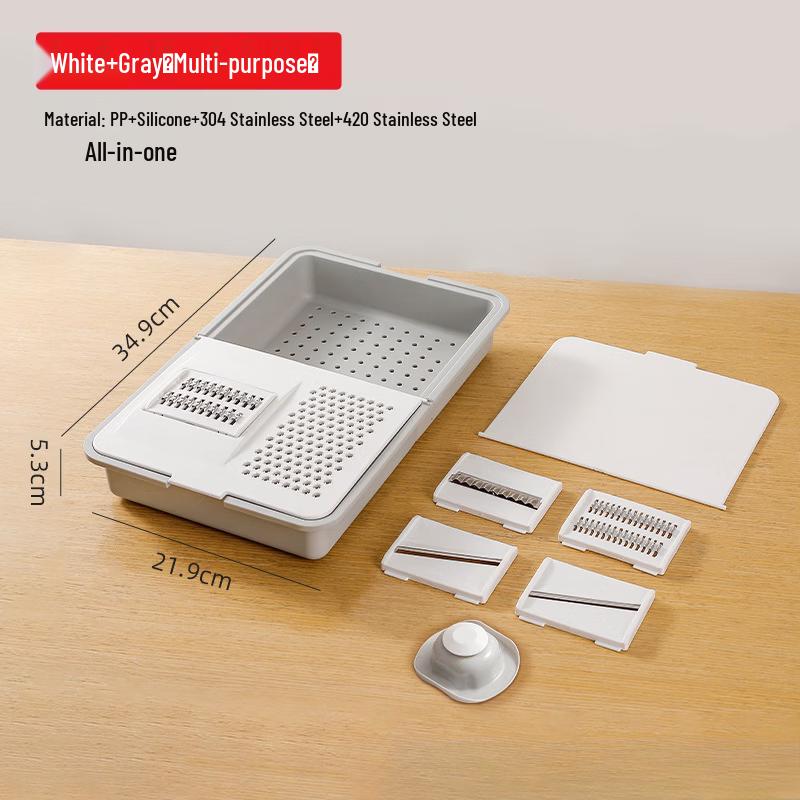 ZISIZ Japanese 6-in-1 Multi-function Vegetable Slicer & Grater