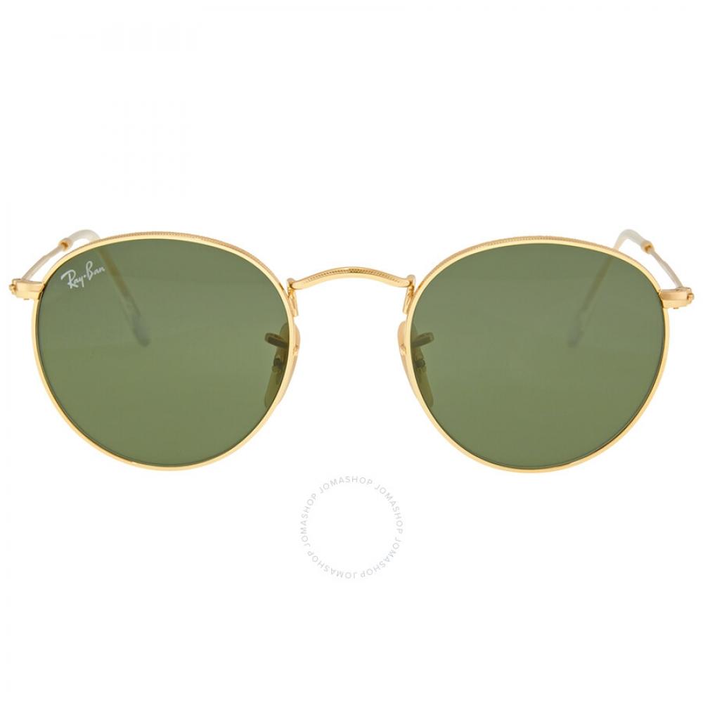 

Круглые металлические зеленые классические солнцезащитные очки Ray Ban унисекс G 15 RB3447 001 47