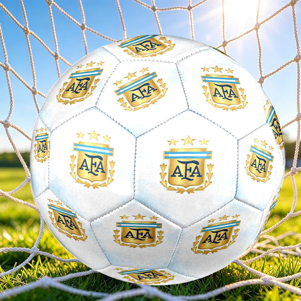 1pc Argentina Football Crest Size 5 Soccer Ball, Suitable for Practice Matches/tournament Training,Lightweight and Durable Logo7071