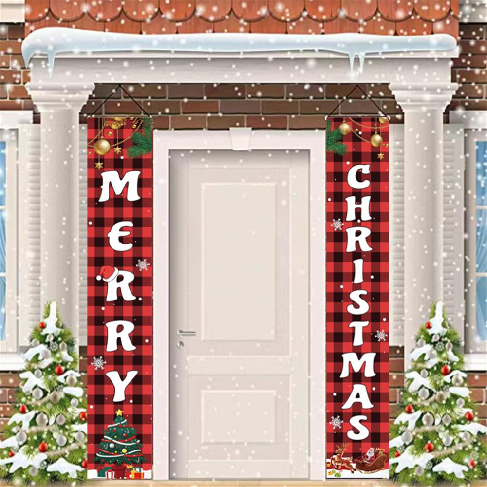 70.8 X 11.8" Couplets For Xmas Decor Hanging Home Yard Door Wall MERRY CHRISTMAS