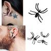 Gioiello per Orecchio Nero a Forma di Ragno Stile Punk con Motivo Animale per Appassionati di Moda